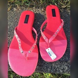 Pink and purple White house Black market sandals